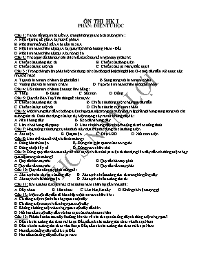 25 câu hỏi trắc nghiệm về Điện từ học Vật lí lớp 9
